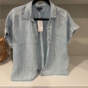 Chambray Light Blue Denim Shirt